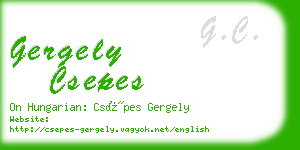 gergely csepes business card